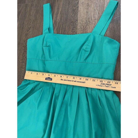 NWOT J Crew Vivid Clover Green A-Line Dress 100% Cotton Women’s Size 4 - Picture 7 of 7